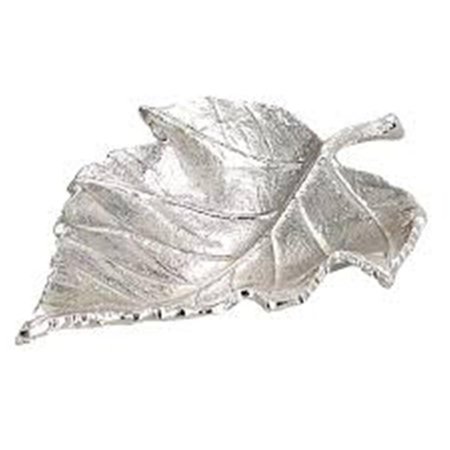 JIALLO 13.5 x 10.5 in. Nickel Plated Leaf Tray 71673